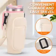 Portable Water Bottle Carrier Insulated Cup Cover Bag Holder Pouch with Strap