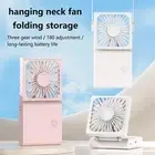 Fan Hanging Neck Foldable Small Electric Fan Portable Handheld Dormitory Sports