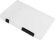 COMPUKAS Portable Document Organizer Box Lightweight Plastic Storage Container for Scrapbook Office Supplies Magazines Closure Versatile and Storage