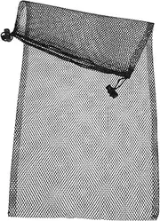 EXAOMBLE Mesh Carrier Bag Portable Gear Holder Drawstring Closure Ventilated Design for Outdoor Activities and Travel Large Capacity