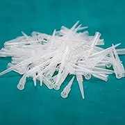 IS IndoSurgicals Polypropylene Pipette Tips - Very Fine, 0-200 Micro L, Pack of 1000, Yellow/White