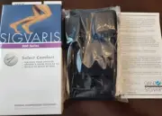Sigvaris Medical Compression Socks 860 Series 20-30mmHg Sz M1 Black Sealed