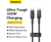 Baseus Unbreakable Series Fast Charging Data Cable Type-C to Type-C 100W 1m Cluster Black