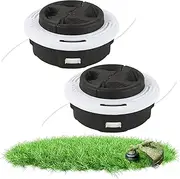 BORDEAG Trimmer Replacement Head, 2 Pieces Mowing Head for Stihl Brush Cutter, Autocut C6-2 Mowing Head, Replacement Mowing Head, Replacement Part Compatible with Stihl FS55 FS56 FS80 FS85 FS87