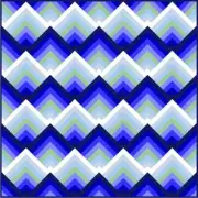 RATIONLITY - 69" - Blue - Pre-cut Patchwork Quilt Kit by Quilt-Addicts Dble
