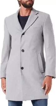 Daniel Hechter Herren Coat Mantel 45002, Grau XXL