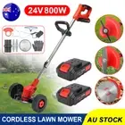 Whipper Snipper Cordless Grass Trimmer Lawn Brush Cutter Blade 24V Batteries Kit