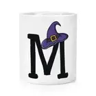 Letter M Witches Wizard Hat Makeup Brush Pencil Pot Witch Halloween Alphabet