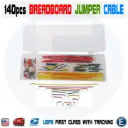 140pcs Solderless Breadboard Jumper Cable Wire Kit U Shape for Arduino Shield US