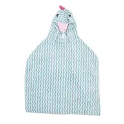 Hooded Cloak Towel Bathrobe Wrap Robes Coral Velvet for Kids Toddler Swimming Pool Beach