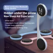 Danoz Smart WOW - Under-Pillow Bone Conduction Sleep Speaker - Bluetooth 5.4, White Noise, TF Card, LED Display & Timer(blue)