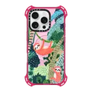 iPhone 16 Pro Bounce Case MagSafe Compatible Jungle Sloth Family