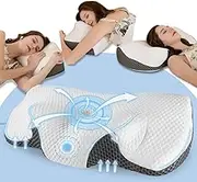 Neck Pillow Orthopaedic Pillow Neck Pain Made of Memory Foam Pillow, Ergonomic Pillow for Optimal Support, Neck Support Pillow for Sides, Back Sleepers and Stomach Sleepers