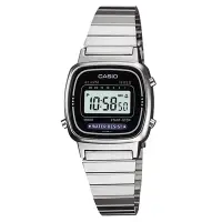 在飛比找Yahoo奇摩購物中心優惠-CASIO 銀棕梠城市數位電子錶(LA670WA-1)-24