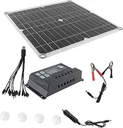 1Set Monocrystalline Silicon Solar Panel Portable Power Supply for Outdoor Activities Solar Charger for Batteries and Camping