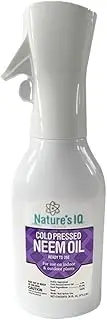 Nature's IQ Cold Pressed Neem Oil w/Spray Mist Technology for More Complete foliar Coverage. Indoor and Outdoor Plant Protection. Ready to Use.
