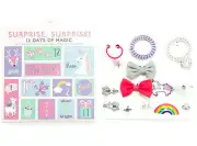 Christmas Girls Advent Calendar Girls Jewelry & Hair Bows Gift Set Barrettes
