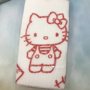 日本製 SANRIO 三麗鷗人物 Hello Kitty 滿版印花 沐浴巾 洗澡巾｜小鶴日貨