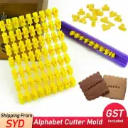 Fondant Cake Alphabet Letter Number Cookies Biscuit Stamp Embosser Mold Cutter