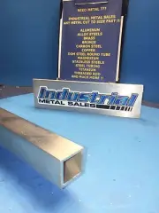 1-1/4" x 72"-long x 1/8" Wall 6063 T52 Aluminum Square Tube-->1.250" x .125" w