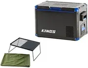 [Adventure Kings] 45L Portable 12v Camping Fridge + Camp Fire BBQ Plate Cooking