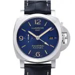 【PANERAI 沛納海】LUMINOR GMT自動上鏈款X湛藍X44MM(PAM01033)