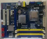 在飛比找露天拍賣優惠-二手良品 華擎/ASRock G41C-GS / 775 +