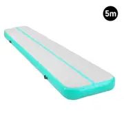 5m x 1m Air Track Inflatable Gymnastics Tumbling Mat - Green