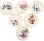 minkissy 6 Boxes Butterfly Nail Art Sequins Face Body Glitters DIY Manicure Charms Artificial Nails Decors Nail Polish Ornament Flake Nails Sequin 3D Nail Art Jewelry 3D Nail Gems Plastic