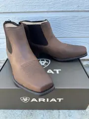 Ariat Booker Ultra Square Toe Mens Size 11 D Oily Distressed Tan Chelsea Boots