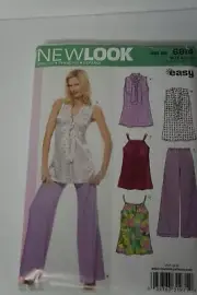 New Look 6814 Women's Top Pants Size 8-18 Sewing pattern