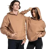 [Innlete] Unisex Oversized Drop Shoulder Hoodie Cozy Pullover Sweatshirt for Men & Women with Hood & Kangaroo Pocket Casual, Gym, Travel & Streetwear Essential