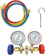 Air Conditioner Tools Freon r134a R12 R22 R404A Air Conditioning Pressure Gauge Refrigerant Manometric Manifold Manifold Tools(Set 1)