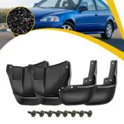 4* Splash Guard For Honda Civic 1996-2000 Coupe Sedan Mudflaps Mud Flap Mudguard