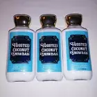 Set of 3 Bath and Body Works Lotion Frosted Coconut Snowball Shea Butter Full