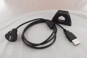 3FT/1M Auto Car Dashboard Flush Mount USB 2.0 Socket Extension Lead Panel Cable