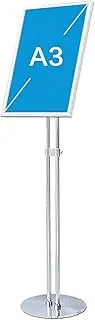 Adjustable Pedestal Poster Stand,8.5 X 11 Inches Floor Standing Sign Holders,11 X 17 Inches With Heavy Duty Round Base Both Vertical And Horizontal A2 Inches Menu Sign Display A2