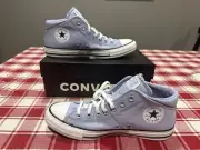NEW Womens CONVERSE CHUCK TAYLOR ALL STAR MADISON MID Purple CANVAS Shoes, 9.5
