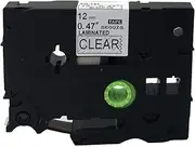NEOUZA Compatible for Brother P-Touch Laminated Tze Tz Label Tape Cartridge 12Mm X 8M (Tz-131 Tze-131 Black On Clear)