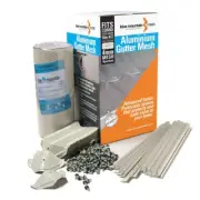 VIC NEW Blue Mountain Mesh Aluminium Gutter Mesh CGI 10m Kit Smooth Cream