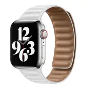 White 42mm/44mm/45mm/49mm Apple Watch iWatch Band Series 9 8 7 SE 6 5 4 Magnetic Strap Silicone 40 44