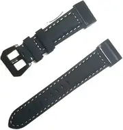 [ISOUDE] For Garmin Fenix 6 Pro/Sapphire 5 6 5X 6X 3/3HR 5 Plus Wristband Quick Fit 26mm 22mm Leather Watch Band For Forerunner 935/945