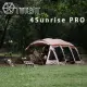 【TiiTENT】4Sunrise PRO 新四環 棉感日出隧道帳 4環《卡其》TSR04PRO-KH/一房一廳帳/露營帳篷