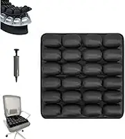 Sondur Travel Cushion, 3D Air Cell Seat Cushion, Airplane Seat Cushionfor Long Flights, Air Seat Cushionfor Chair, Inflatable Airplane Seatcushion, Can Be Filled with AirAndWater (#J)