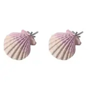 2x Nature Island Edible Calcium Clam Parrot Perch Bird Pet Interactive Toy Small