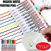 12PCS Magical Water Painting Pen Magic Doodle Floating Drawing Pens With 1 Spoon