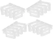 KALLORY 4Sets Telescopic Refrigerator Side Door Separators Adjustable Partition Dividers for Fridge Organization for Efficient Food Storage and Classification