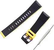 [BMGHXFAR] 24mm resin strap men's pin buckle watch accessories Fit For Casio GA2000 PRG-600 PRW-6600PRG-650 sports waterproof wristband ladies