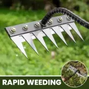 Garden Hand Rake Farm Tool Weeding Nail Harrow Metal Harrow Garden WeedingTool