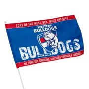 Western Bulldogs AFL KIDS Pole Game Day Flag Banner